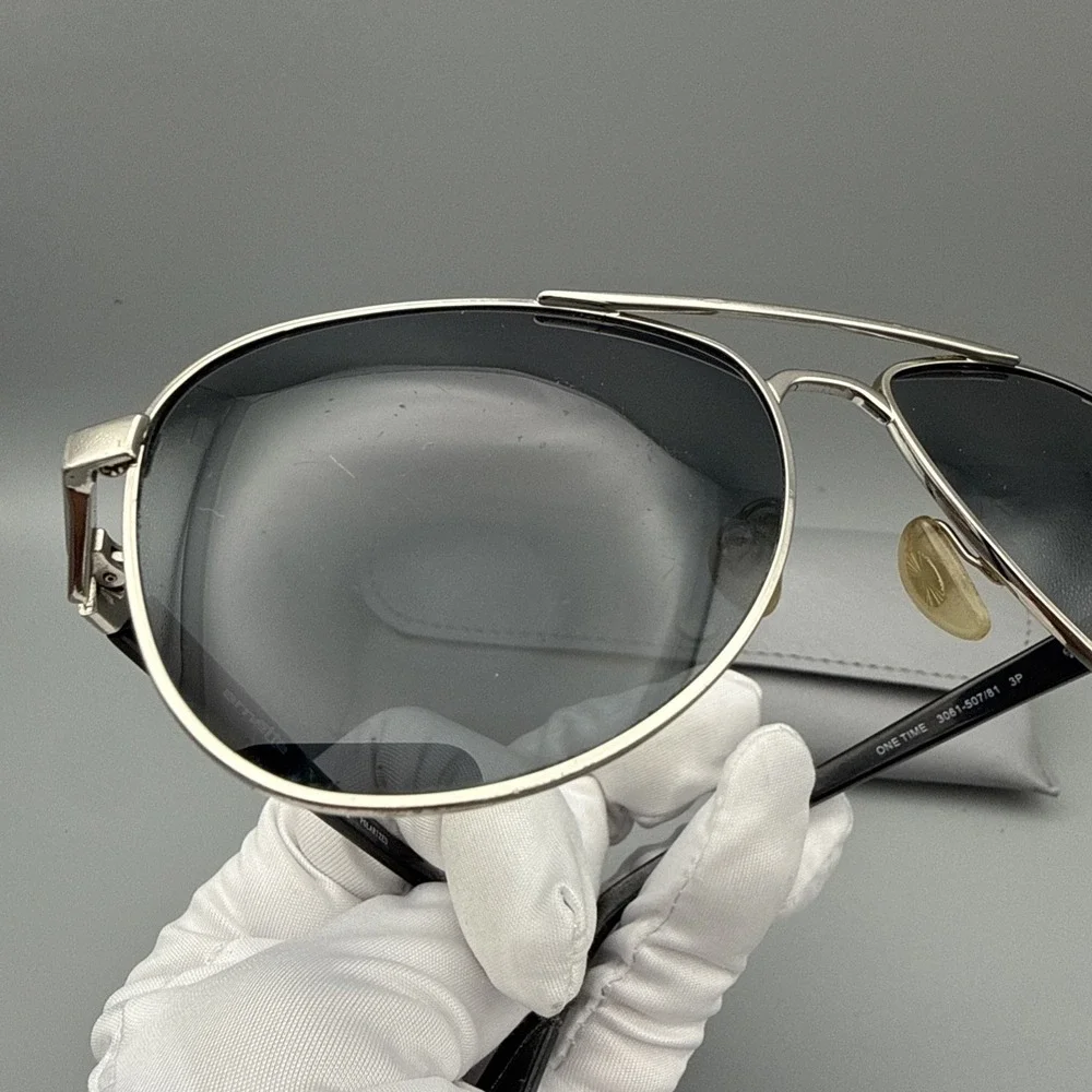 Arnette Aviator Sunglasses 3061-503/71 One Time Polarized Gold Frames EUC